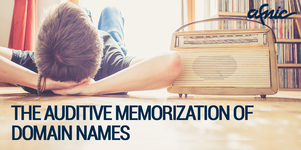 Visuel - The auditive memorization of domain names
