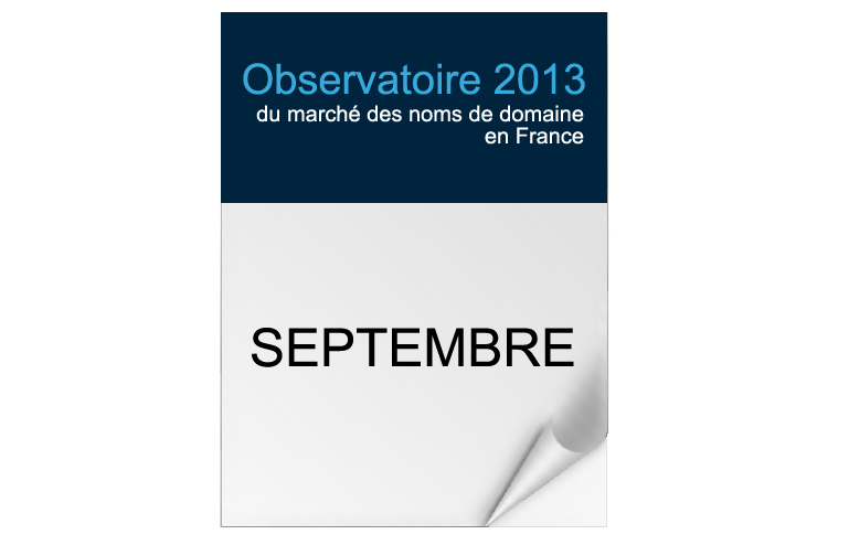 Obervatoire 2013 - Marché des noms de domaine en France