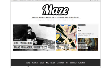 image mazemag website