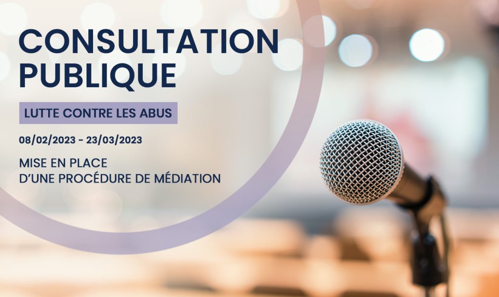 Consultation publique afnic mediation