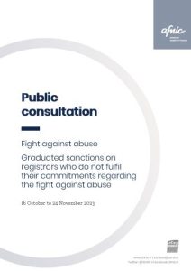 Download the Afnic Public Consultation on Graduated Sanctions