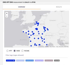 ONE-OFF DNS measurement to d.nic.fr via IPv6