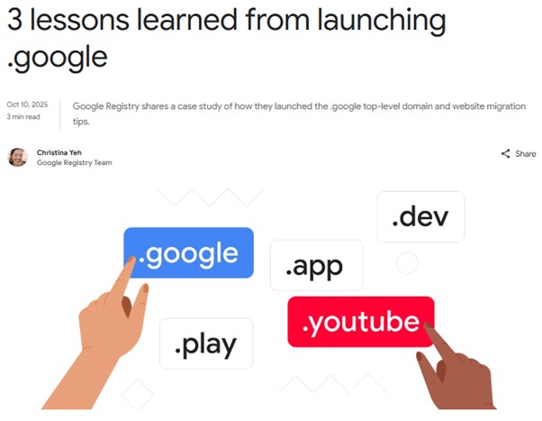 3 lessons learned from launching .google